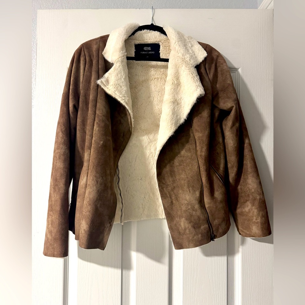 Naked Zebra fur lined jacket (Super Soft)